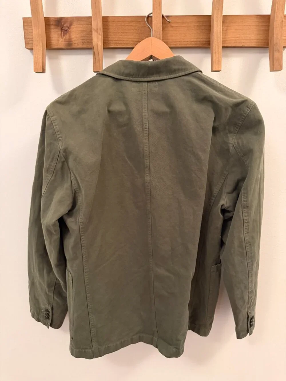J.Crew Wallace & Barnes Olive Chore Blazer Jacket 36S NWT